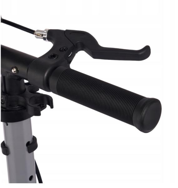 Raven Nardas Grey 230/200mm løbehjul med håndbremse ringklokke ringklokke drikkedunkholder suspension 