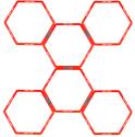 Fodbold Agility Grid Hexagon 6-piece