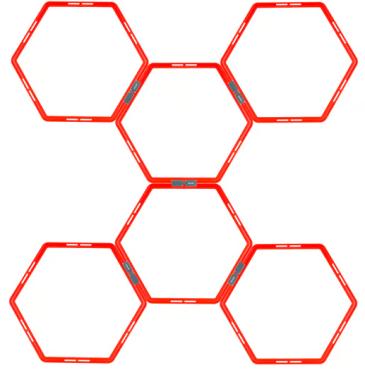 Fodbold Agility Grid Hexagon 6-piece