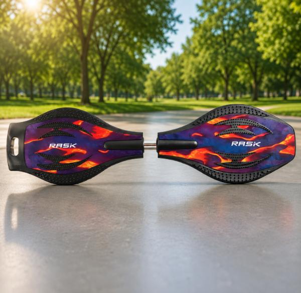 RASK Waveboard Original LAVA MED LYS I HJULENE