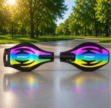 RASK Waveboard Original Neo-Chrome MED LYS I HJULENE