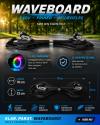 RASK Waveboard Original Neo-Chrome MED LYS I HJULENE