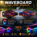 RASK Waveboard Original LAVA MED LYS I HJULENE