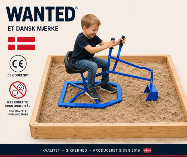 Gravemaskine Til Sandkassen i Metal Blå fra 3 år WANTED