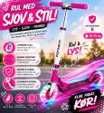 RASK 120 mm Pink Løbehjul med LYS i hjulene