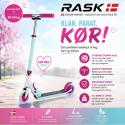 RASK 120 mm Mint Løbehjul med LYS i hjulene