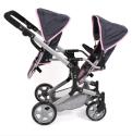 Tvillinge Dukke klapvogn Linus DUO HEART by Bayer Chic 2000 