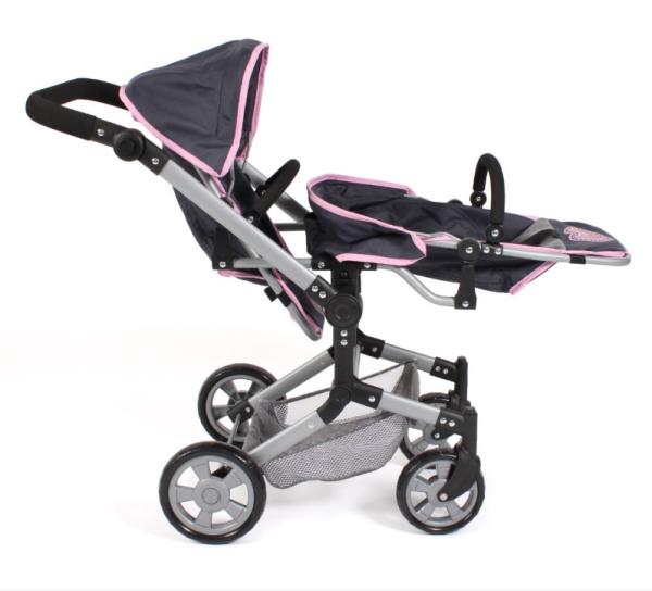 Tvillinge Dukke klapvogn Linus DUO HEART by Bayer Chic 2000 