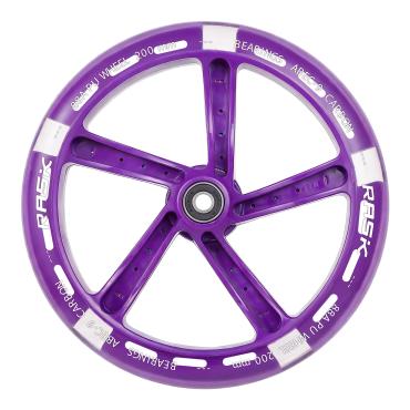 RASK 200 mm hjul med LYS (PURPLE) og kuglelejer